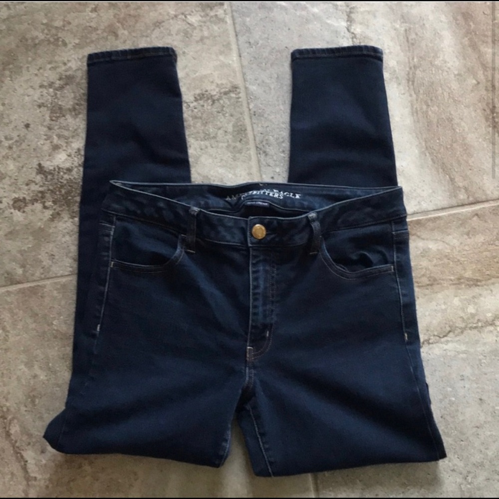 AE súper ankle stretch hi rise jeggings regular